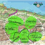 Picos de Europa mapa esquemático