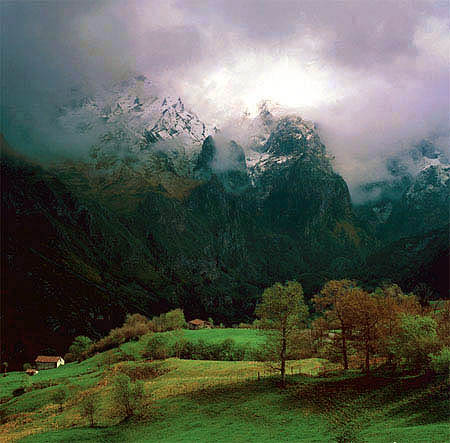El valle de Angón, en los Picos de Europa