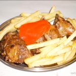 Para comer: carne guidada con patatas