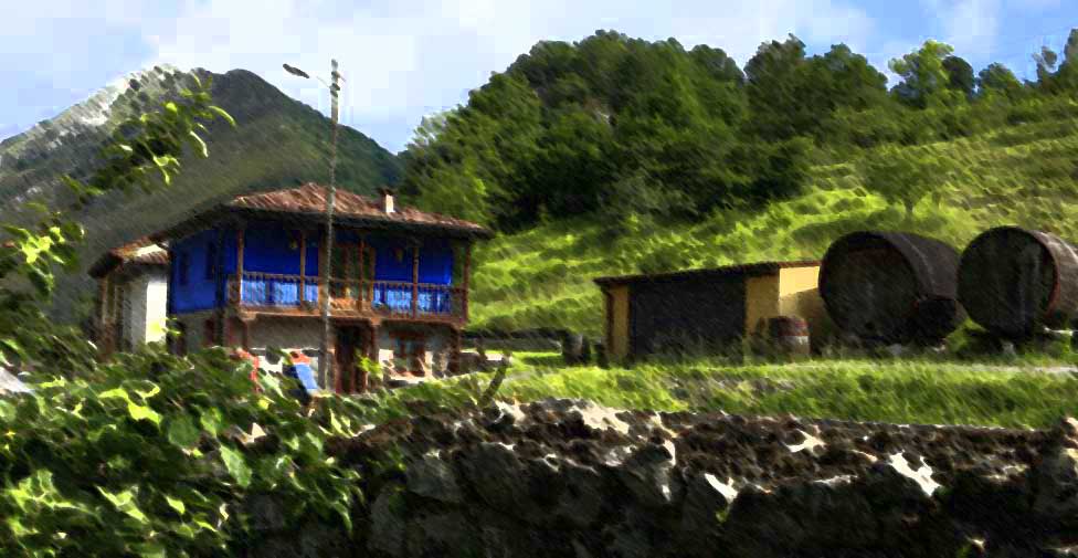 Exterior Casa rural con jacuzzi en asturias