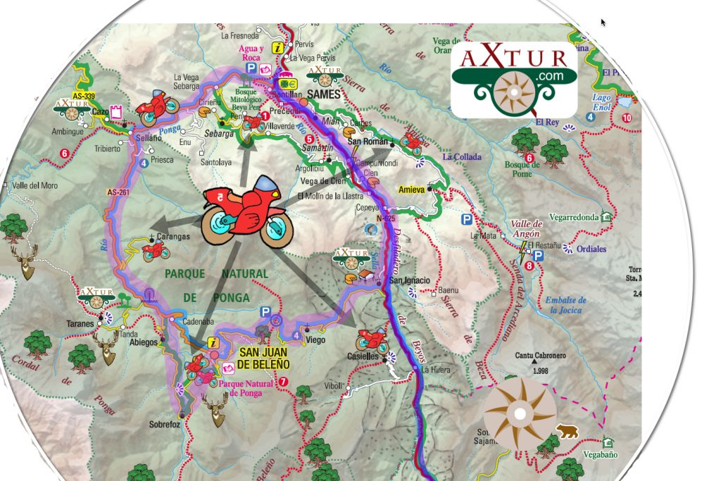 Asturias en Moto. Ruta por Desfiladero de los Beyos