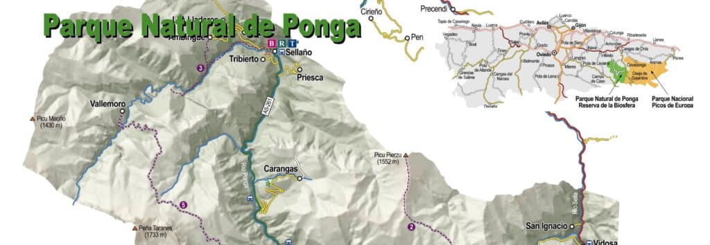 Mapa Tur stico De Ponga Mapa Tur stico De Ponga